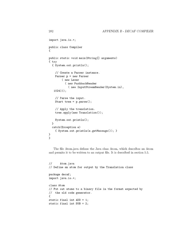 Compiler Design: Theory, Tools, and Examples - Page 282